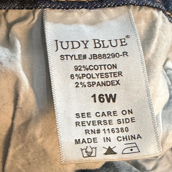 Judy Blue Dark Blue Flare Jeans - Picture 6 of 6